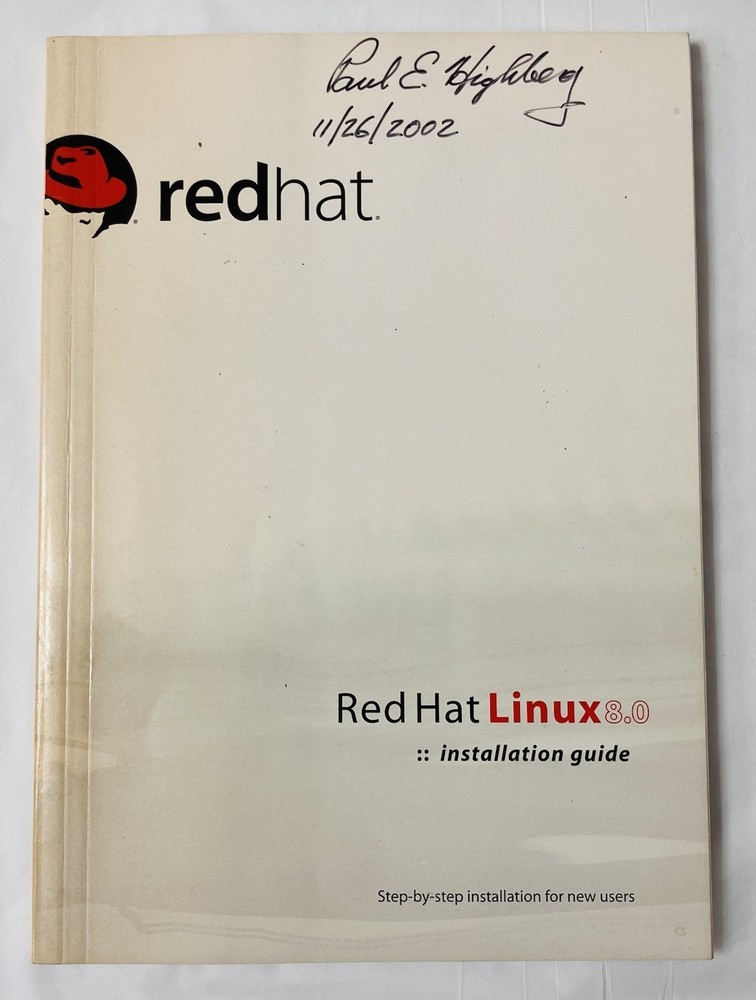 Red Hat Linux 8.0 Manual Set 6 pc Vintage OS Installation Reference Guides 2002