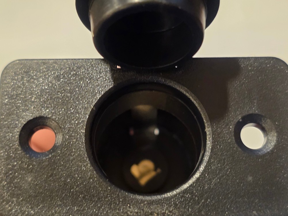 (10 pcs) MX1-0077 Cigarette Lighter Panel Socket, 12VDC, 2 Terminals (NOS)