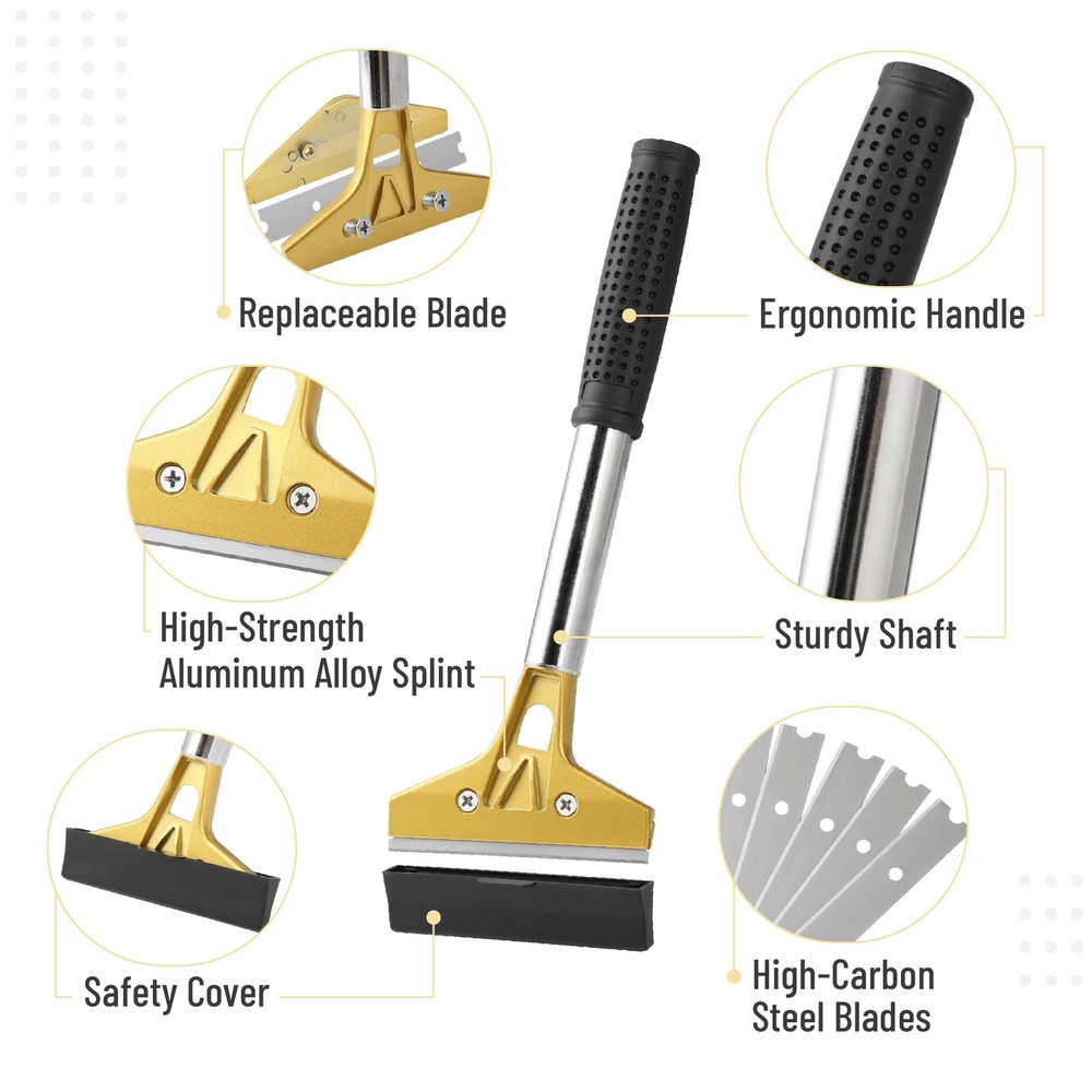 Bates- Razor Blade Scraper Tool, 4 Inch, Floor Tool with 20...