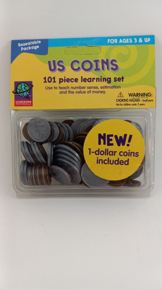 Learning Playground US Coins 106 Piece Learning Set NIP