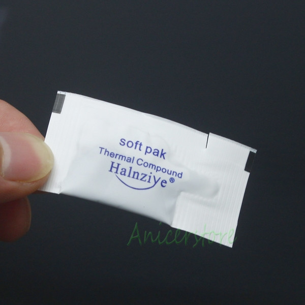 100pcs Grey Soft Pack Thermal Grease Silicone Paste For CPU VGA IC Chipset LED