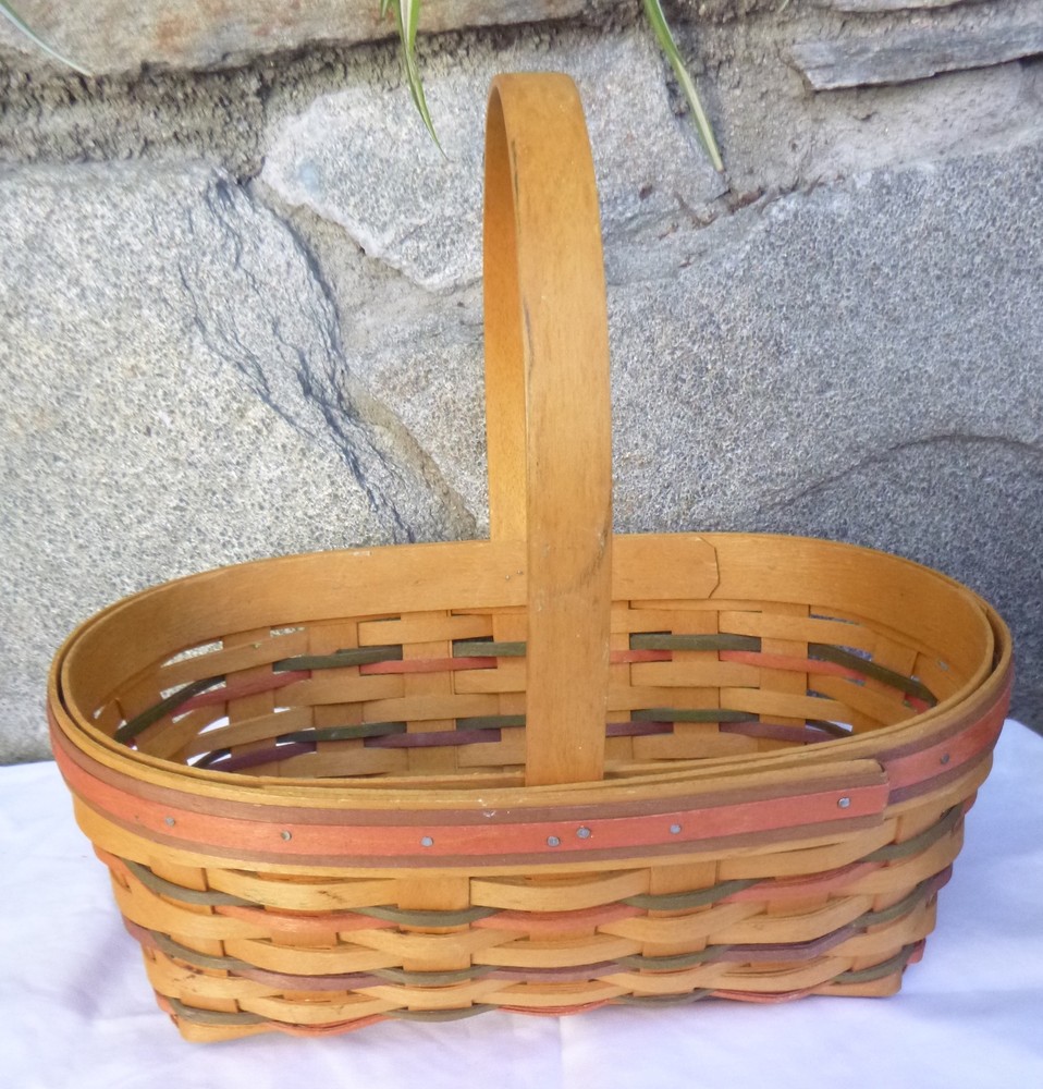 LONGABERGER Woven Easter Collection Basket handle 1997