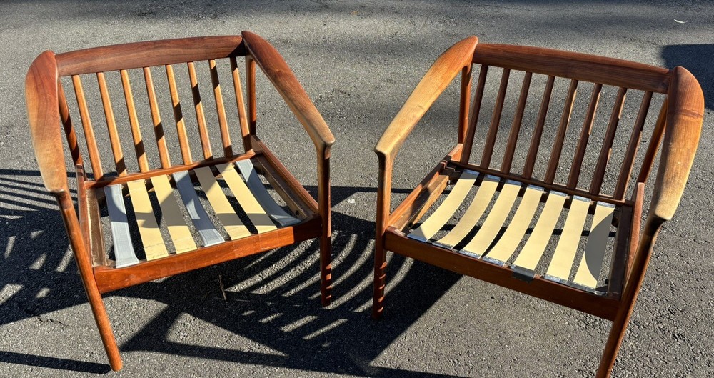Mid-Century Modern Armchairs (2 Set). Folke Ohlsson Style