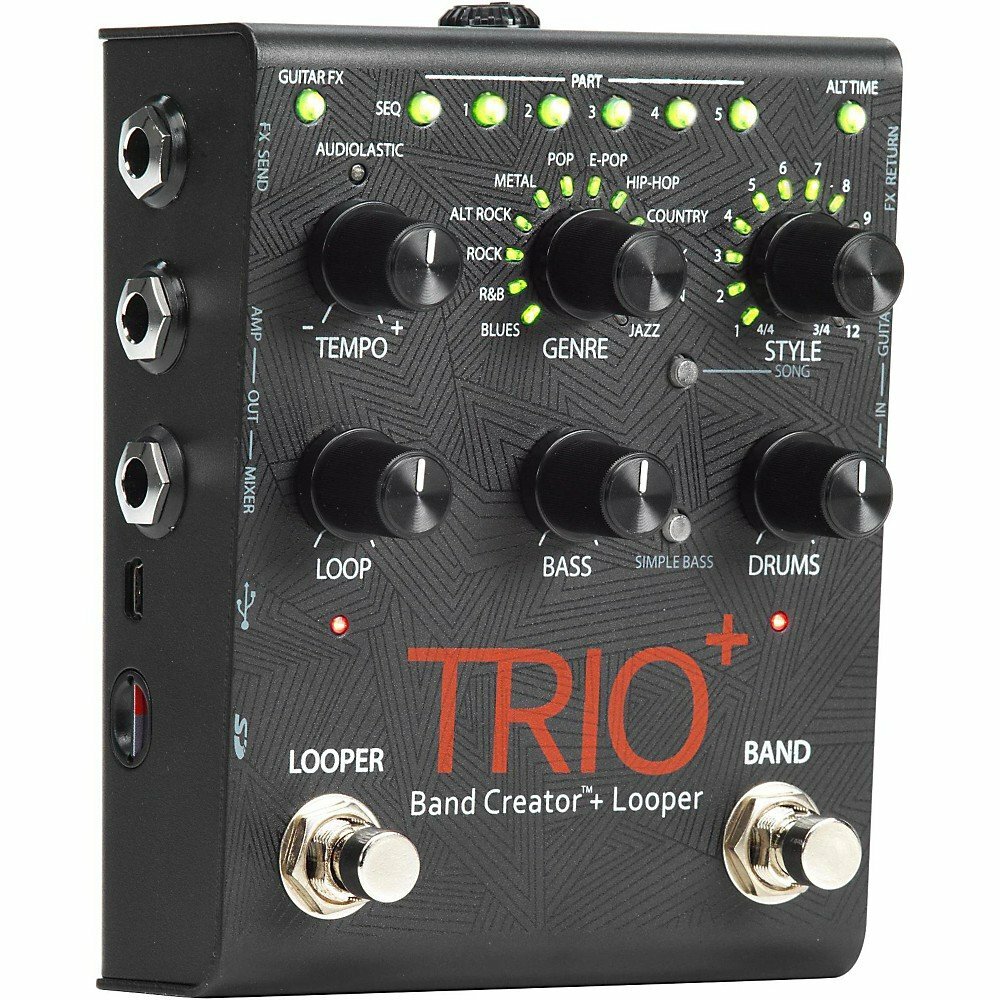 DigiTech Trio+ Plus Band Creator and Looper Effects Pedal TRIOPLUS-U