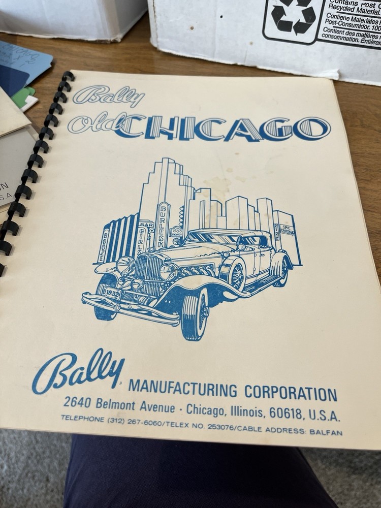 Old Chicago Pinball Manual & Schematic