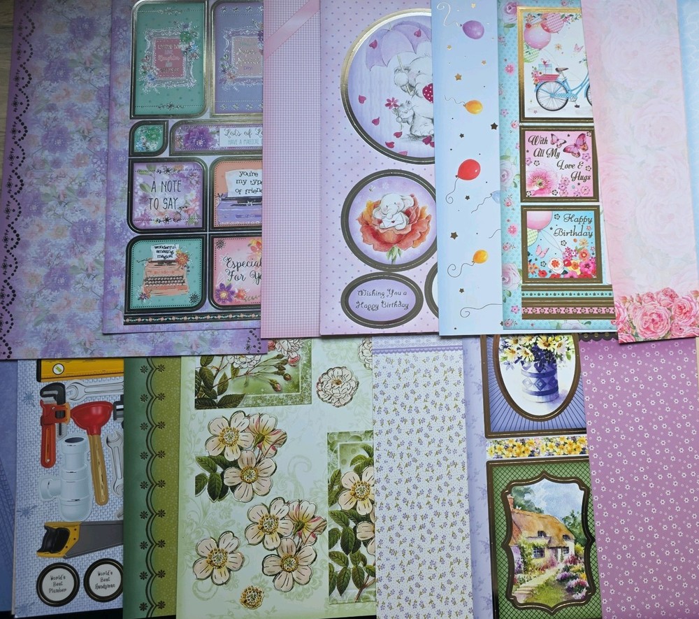 HUNKYDORY CARDMAKING KITS (40 A4 SHEETS) MIXED DESIGNS
