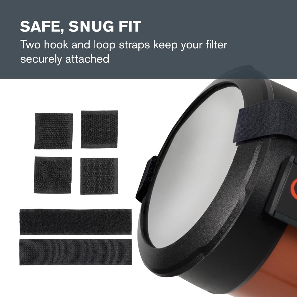 Solar Eclipse Telescope Filter ISO Compliant, Fits 6" SchmidtCassegrain