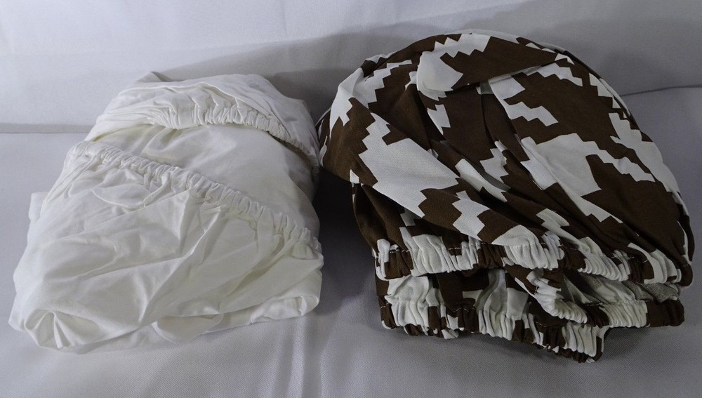 Metro Chocolate 2 Piece Crib Sheets Standard Size TF