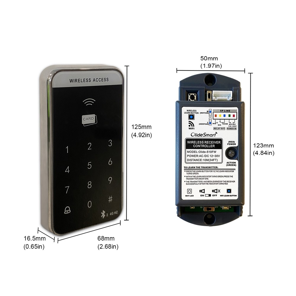 WIFI Smart Wireless Access Keypad Kit for Automatic Entry System