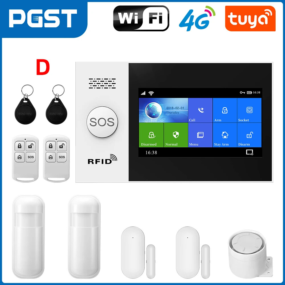 WiFi Alarm System for Home Security Wireless Solar Siren Support Remote Control