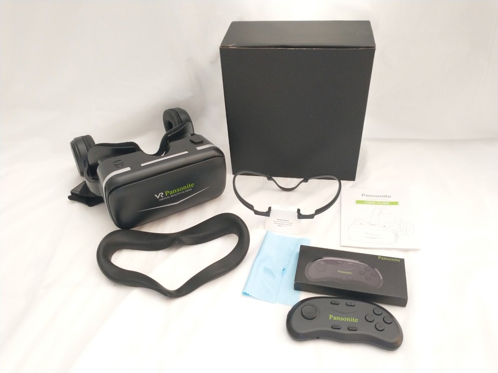 Pansonite VR Headset with Remote Control, 3D Glasses Virtual Reality Headset