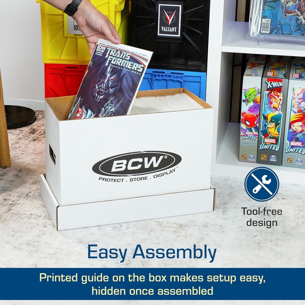 BCW Short Comic Storage Box 10 Pack Durable 200 lb