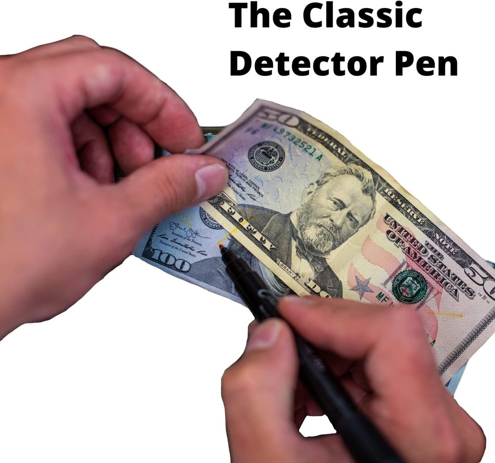 Essential Counterfeit Bill Marker with 3x Ink Capacity for Maximum Safety
