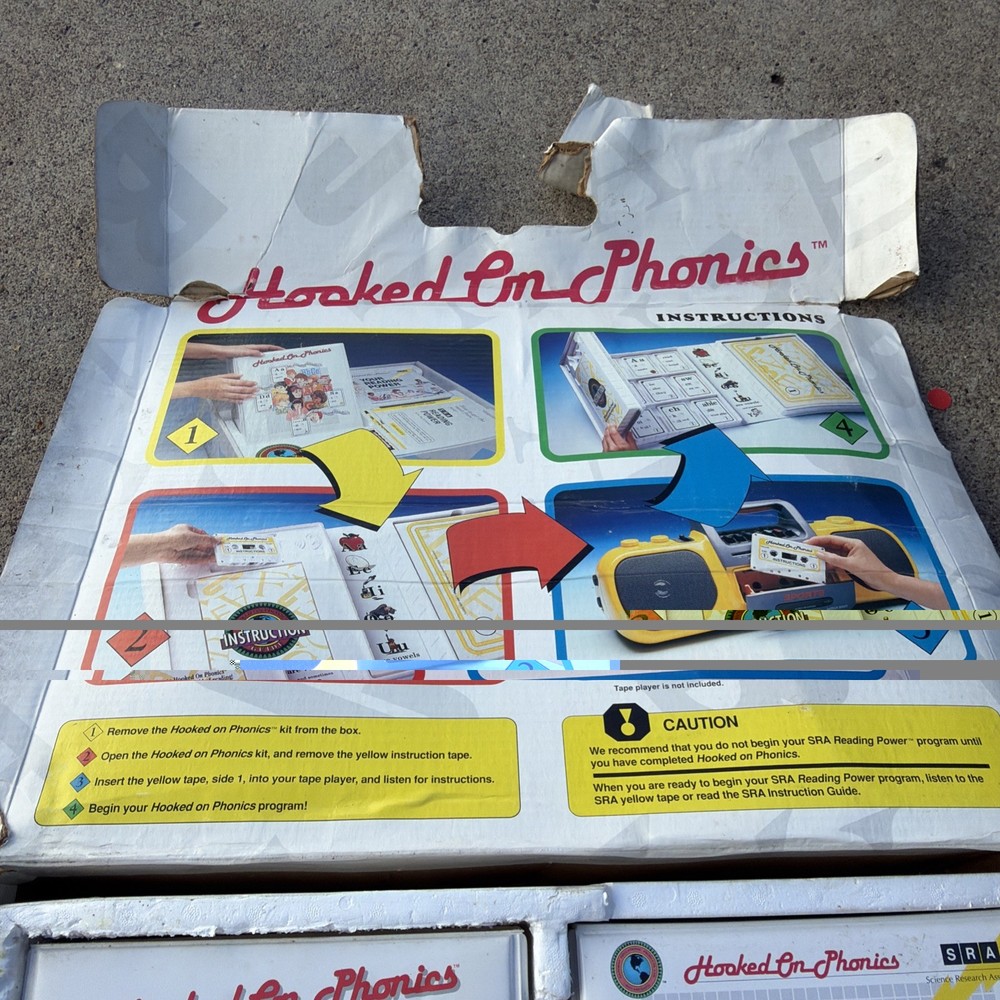1993 SRA Hooked on Phonics Reading Power Boxed Set Mostly Complete