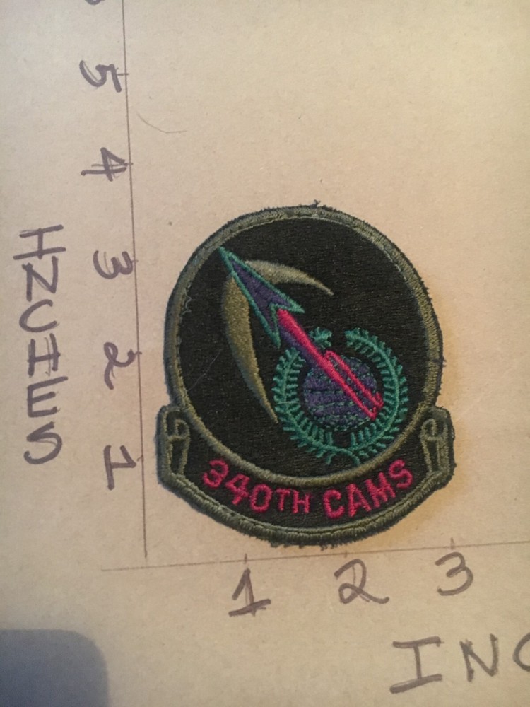 USAF 340th CAMS Squadron subdued patch 5/3/25