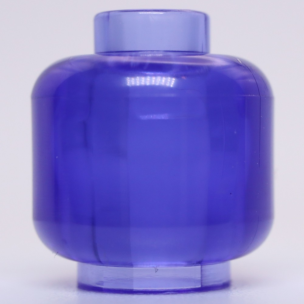 Lego 4x Trans Purple Minifig Head Stud