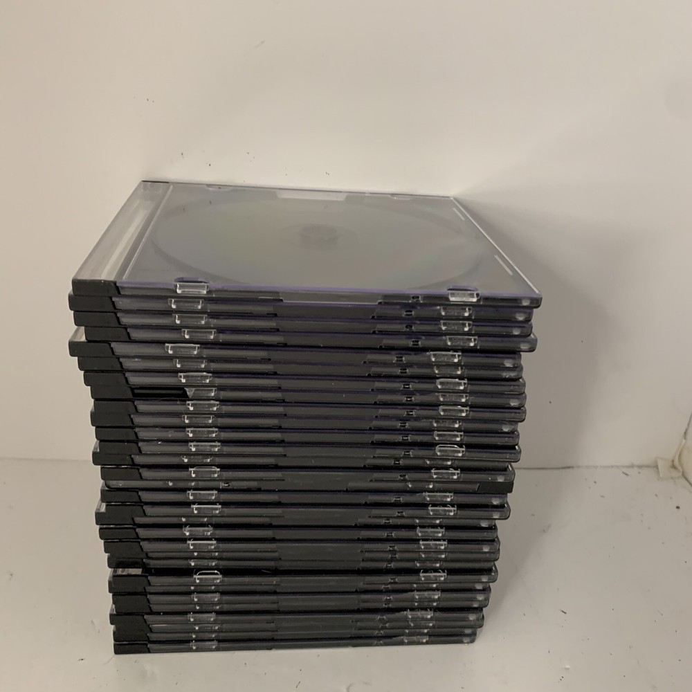 SLIM Black DVD/ CD Jewel Case Lot 30 CT