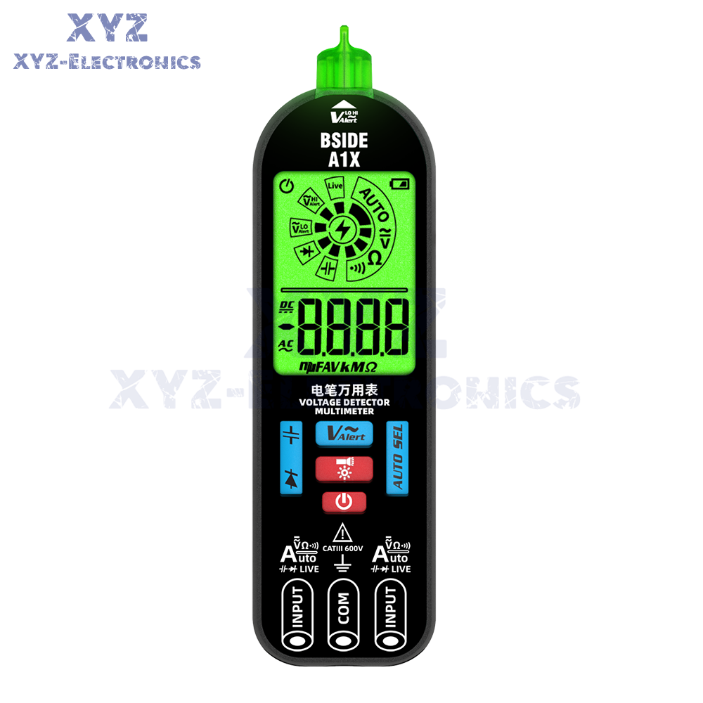 A1X Mini Multimeter LCD Digital DC/AC Voltage Resistance Tester Voltage Detector