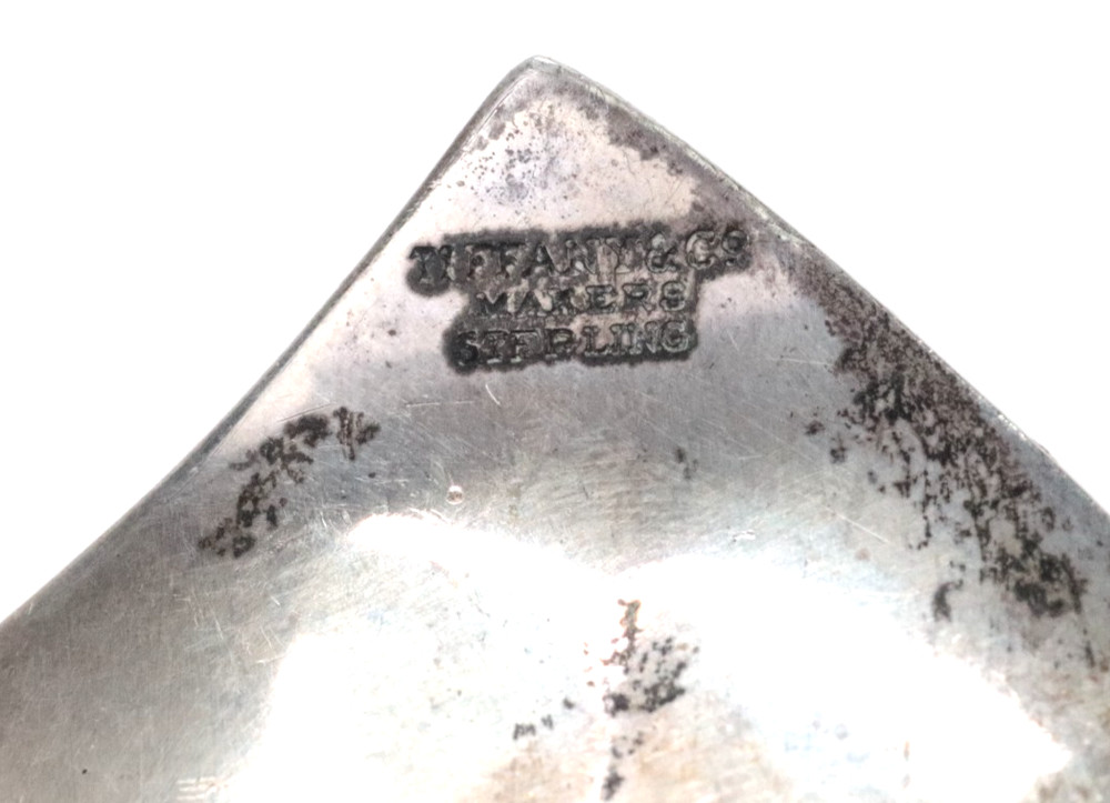 Vintage Tiffany & Co. Makers Sterling Silver Leaf Dish