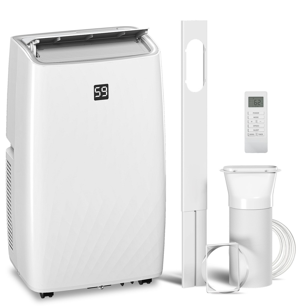 HOMCOM 14000 BTU Portable Air Conditioner with Dehumidifier & Fan, AC Unit