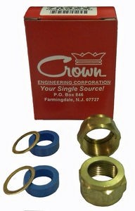 Crown Engineering 70322 5/8" Glass Packing Nut Replacement Kit