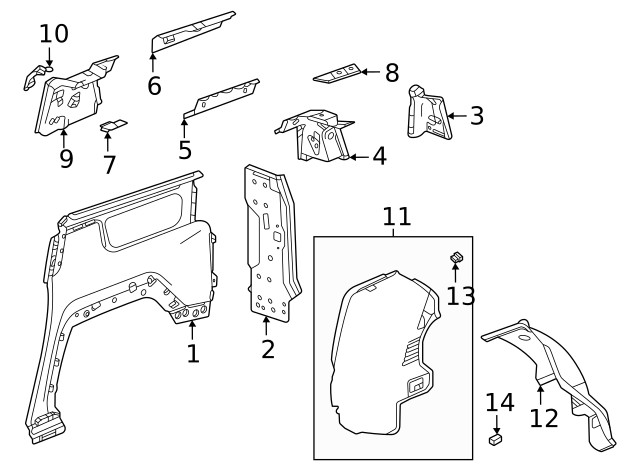 Genuine GM Upper Rail 84943700