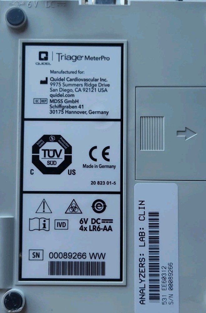 Alere Triage Meter Pro Chemistry Analyzer.