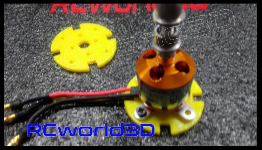 RC PLANE BRUSHLESS MOTOR MOUNT/BASE PERFECT X 2212 MOTOR 3D PRINTED SOLID PLA