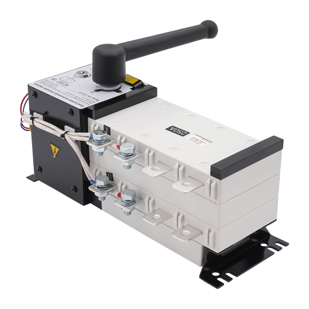 110V Automatic Transfer Switch Dual Power Generator Changeover Switch 4Pole/250A