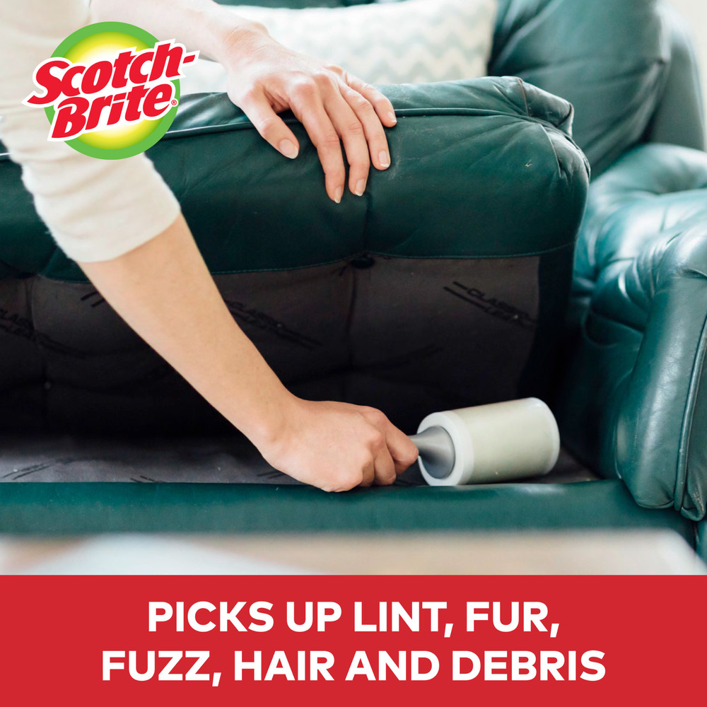 Scotch-Brite Everyday Clean Lint Rollers: 4 in. x 36.9 ft. / 70 sheets per / 2-