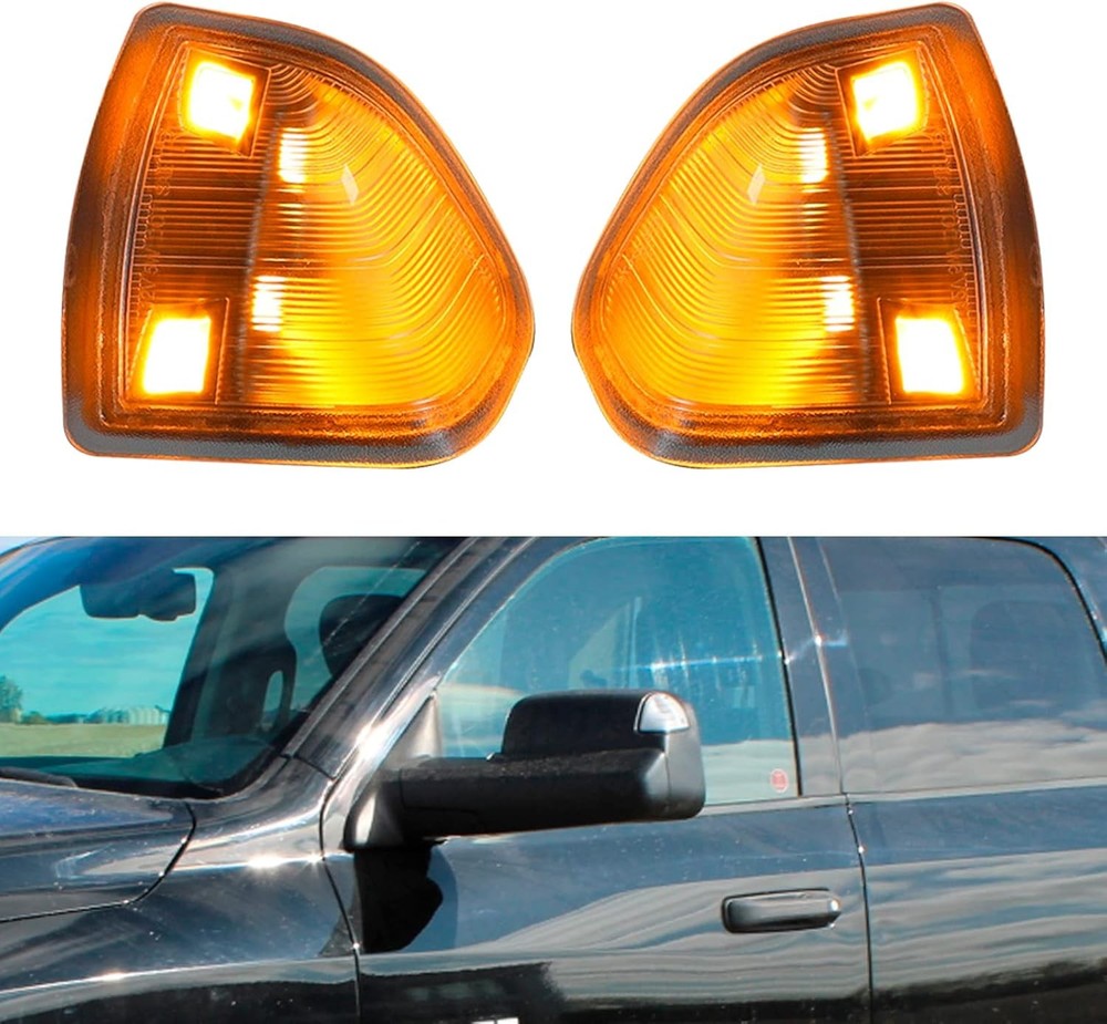 68302828AA 68302829AA Left and Right LED Side Mirror Turn Signal Light Replaceme