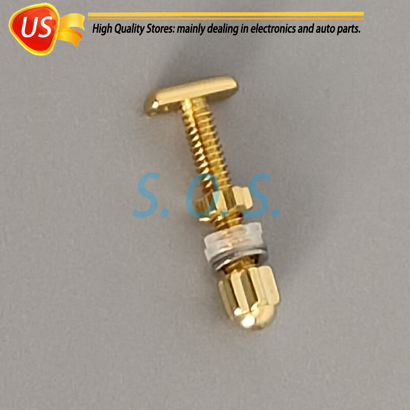 2Pcs Curved Rectangle Screw&Bolt Replacement For C ar tier Eyeglasses Frame Gold
