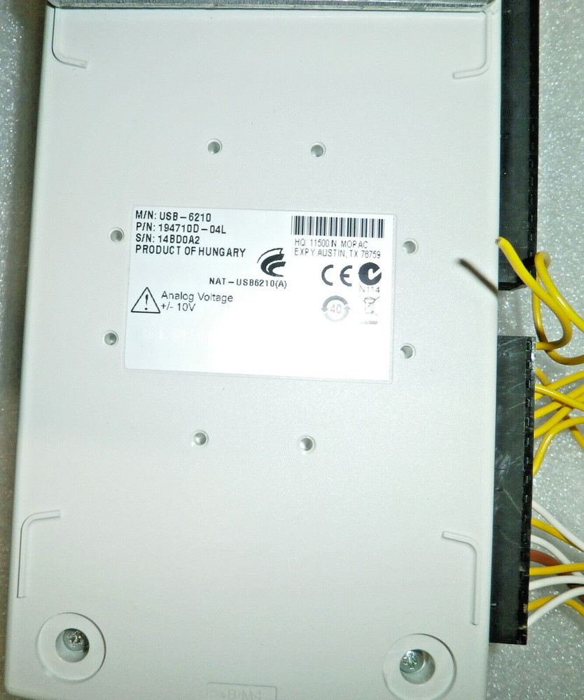 National Instruments NI USB-6210 19471OD-O4L Data Acquisition Device