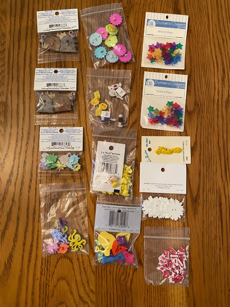 Bulk Novelty Sewing Buttons
