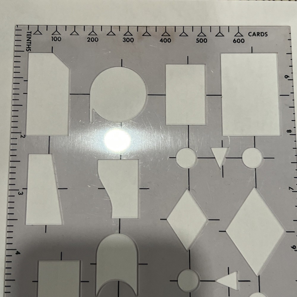 Vintage Honeywell Electronic Data Processing Flowcharting Spacing Template