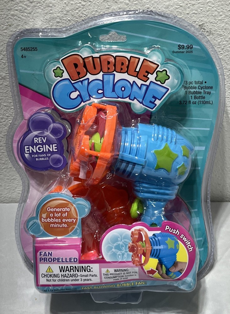 Bubble Cyclone Bubble Maker Fan Propelled New NIB