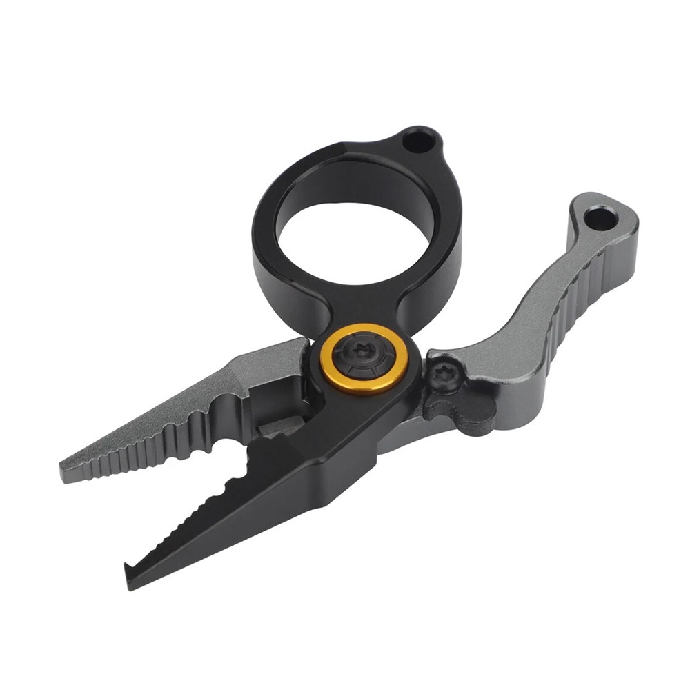 1× Anti-Rust Mini Fishing Pliers Scissors Line Cutter Hook Remover Split Ring