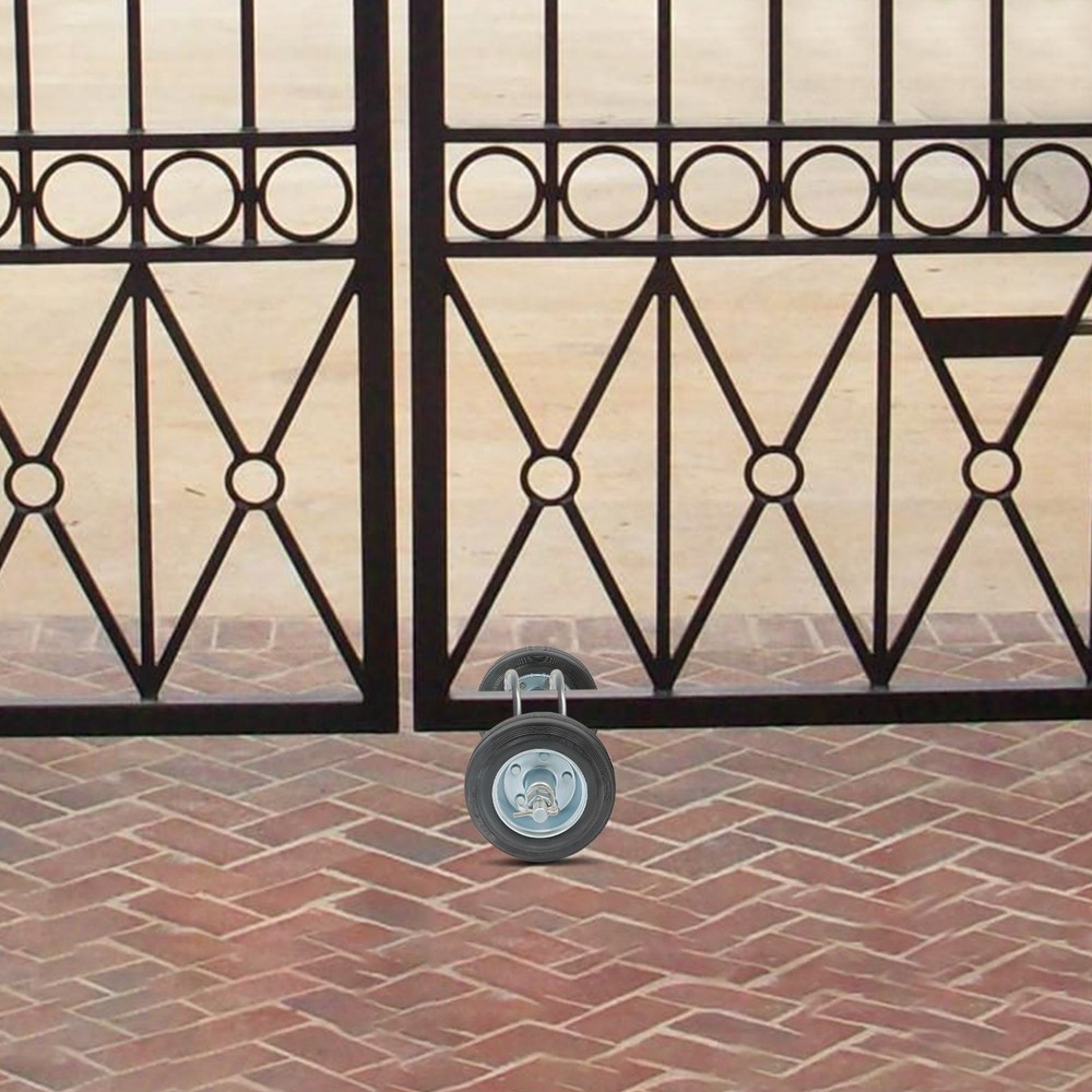 600lbs Rolling Gate Hardware Kit, Heavy Duty Sliding Gate Rollers Wheels Kit