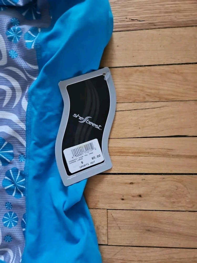 SheBeest Kona Tri Top, White/Pink, Large