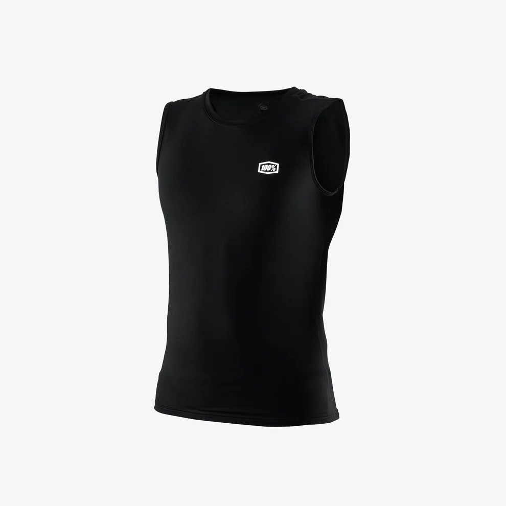 100% Basecamp Sleeveless Base Layers Sm Black