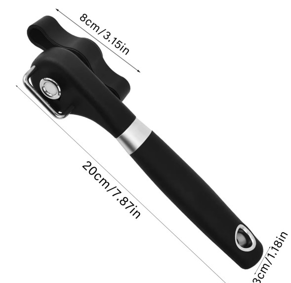 Plastic Hand-actuated Can Opener Safety Kitchen Tools Easy Grip Side Cut Manual
