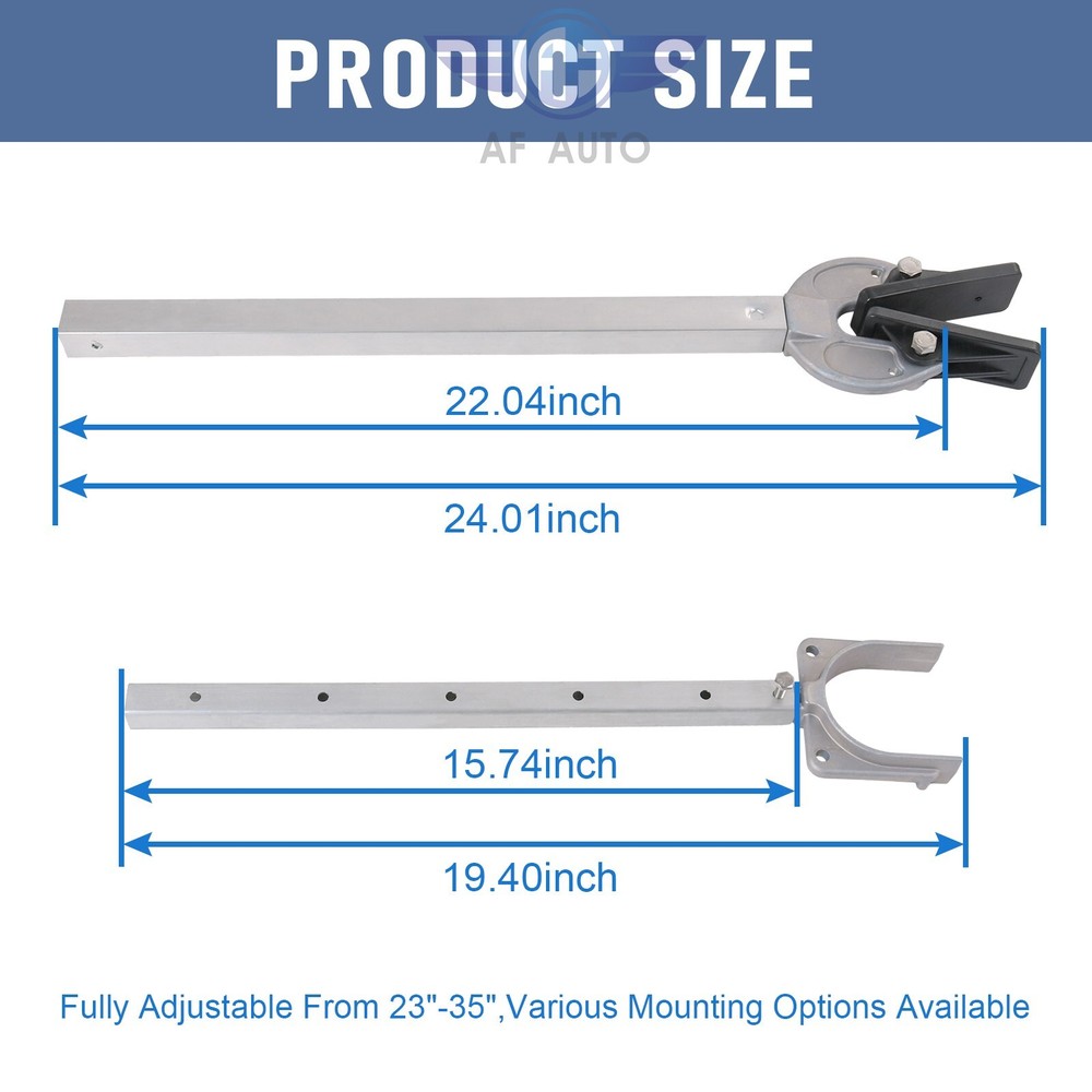 400-RB Adjustable Transom Saver, 23-35", Composite Head Holds Engine