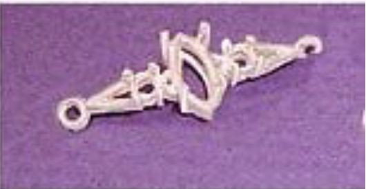 10x5mm Marquise Accented Silver Bracelet Link Setting