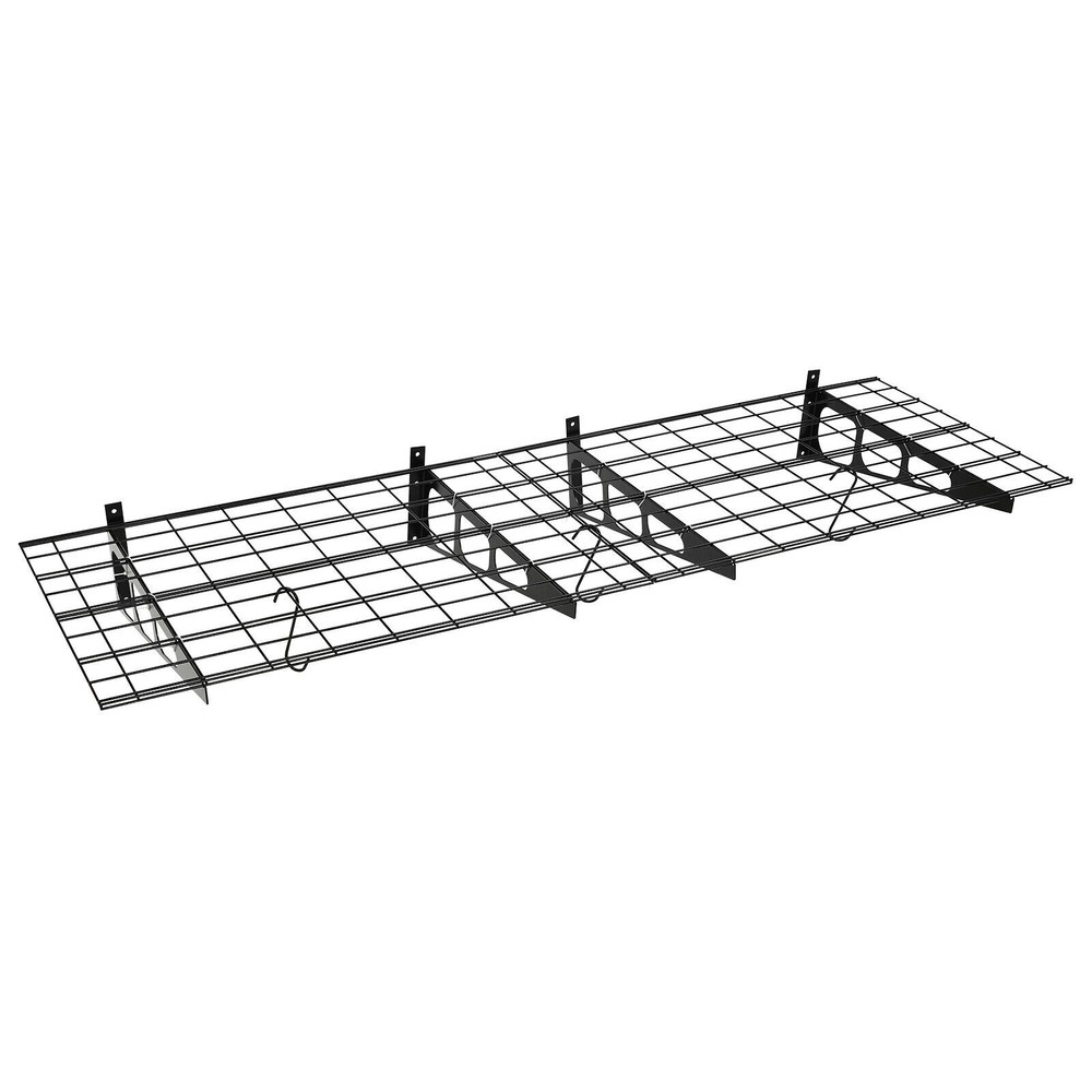 2Pcs Garage Shelving Storage Rack Wall Shelf Garage Organization System W/Hooks