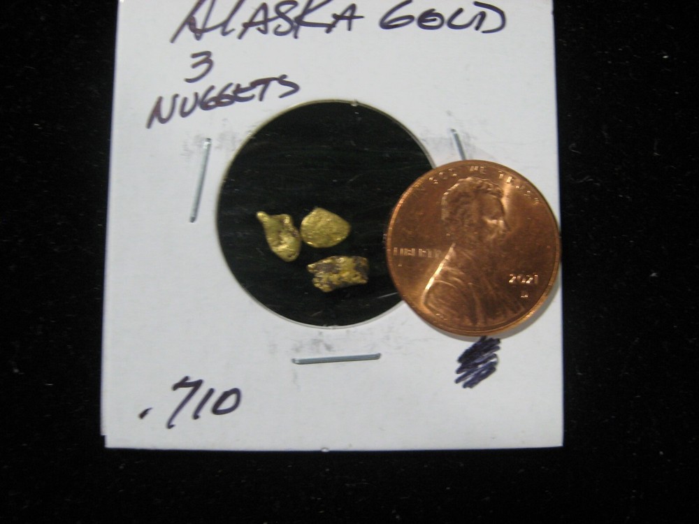 ALASKA GOLD 3 NUGGETS  .710 GRAM