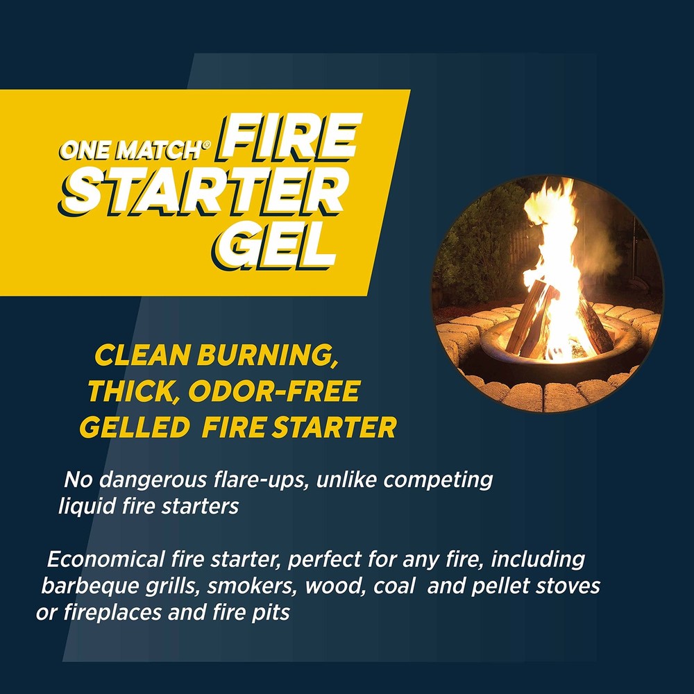 One Match Gel Fire Starter 16 Fl. Oz.