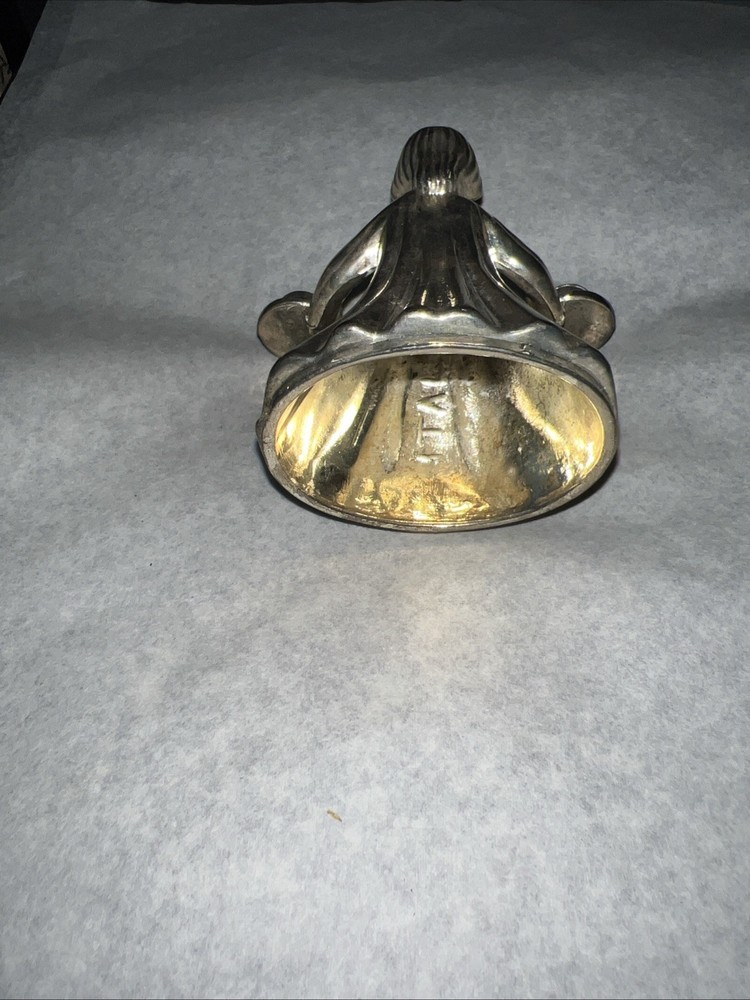 Vintage Silver Choir Boy Candlestick Holder