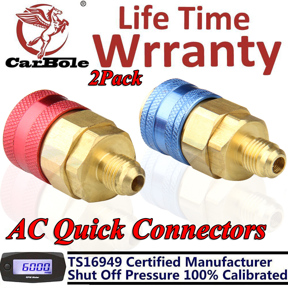 2Pack HVAC Quick Connectors Air Condition Low & High Conversion Adapter Fittings