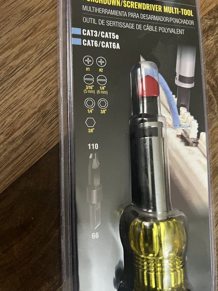 Klein Tools VDV001-081 Punchdown Screwdriver Multi-Tool - NEW