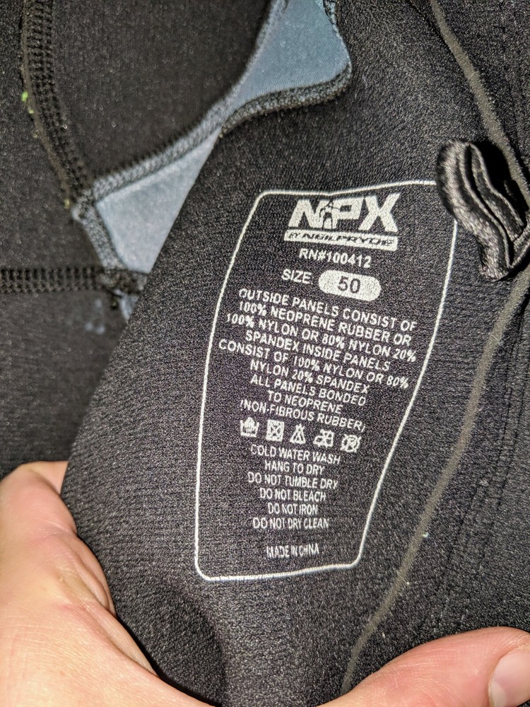 NPX Wetsuit Size 50 100412